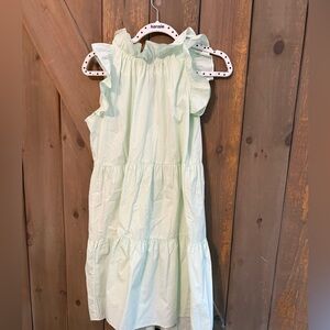 Mazik Mint green tiered ruffle dress